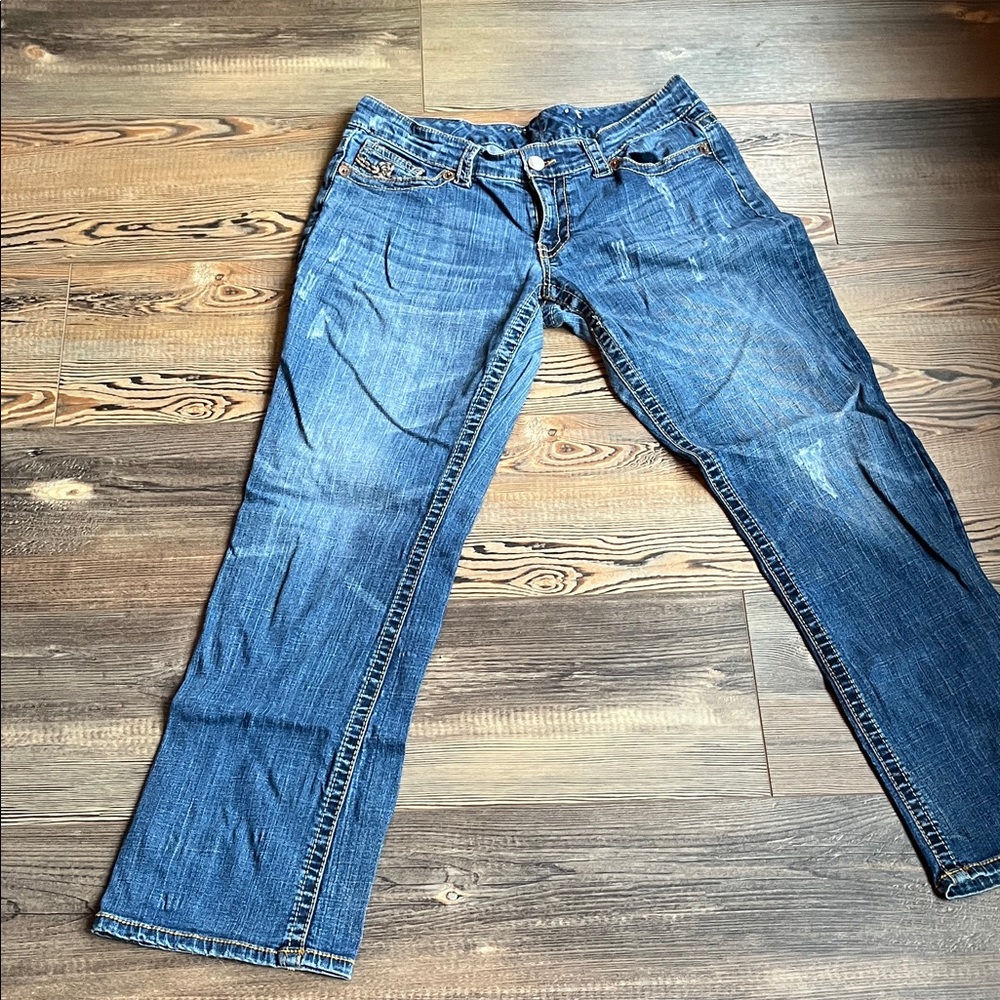 Seven7 Women's Boyfriend Jeans in Deep Blue Size 10
